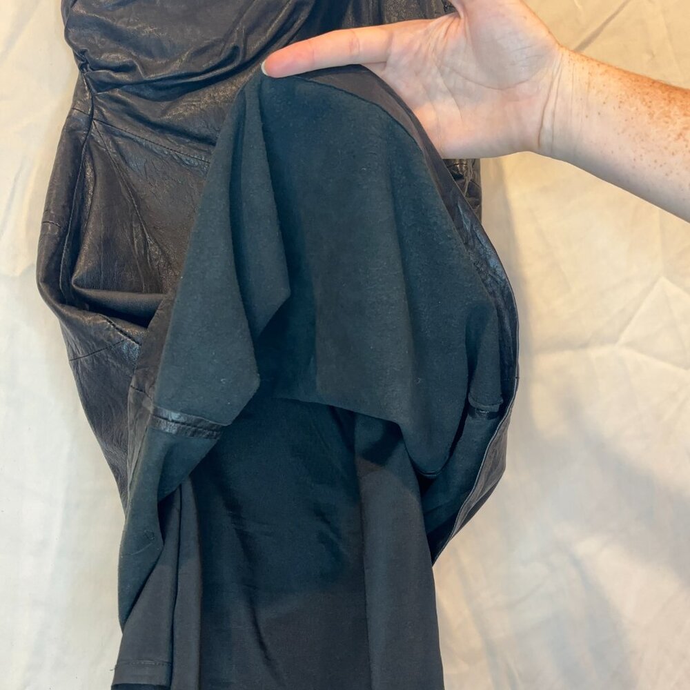 ALL SAINTS NWOT RODAN LEATHER DRESS US 8 - Picture 5 of 6